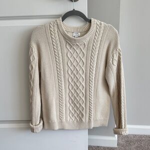 J. Crew Beige Cable Knit Sweater